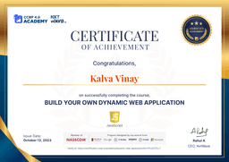 Certificate Of Dynamic Web Applications thumbnail