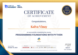 Certificate Of Python thumbnail